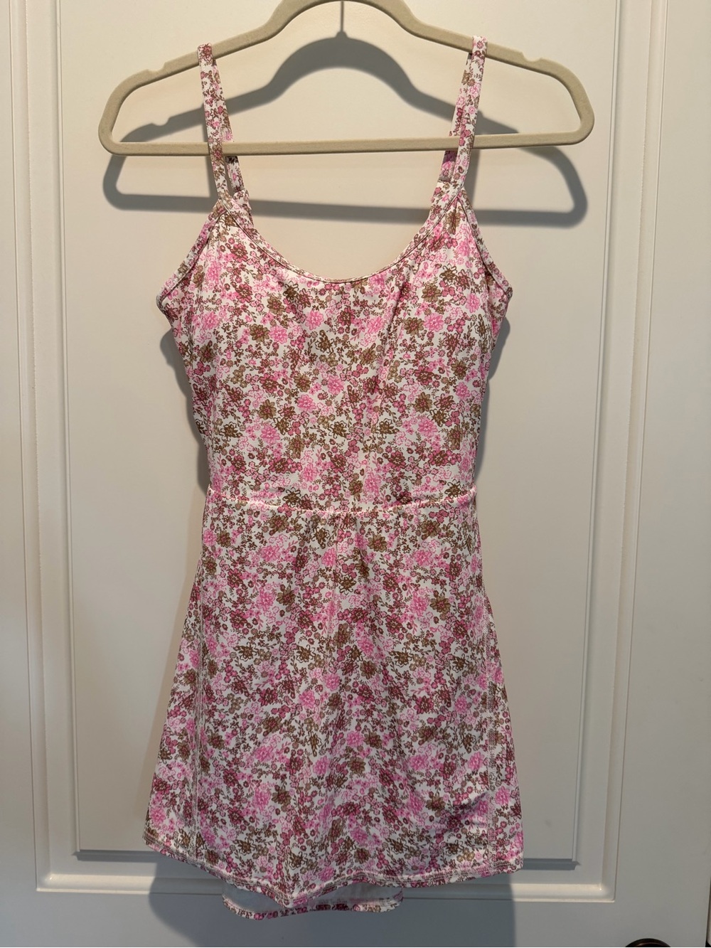 all in motion Pink Floral Spaghetti-Strap Casual Dress